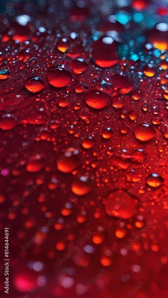 stunning abstract red water droplests art illustration stunning abstract red water droplests art illustration