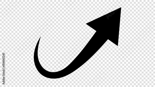 Arrows pointing in different directions handwritten isolated on a transparent background , illustration Vector EPS 10