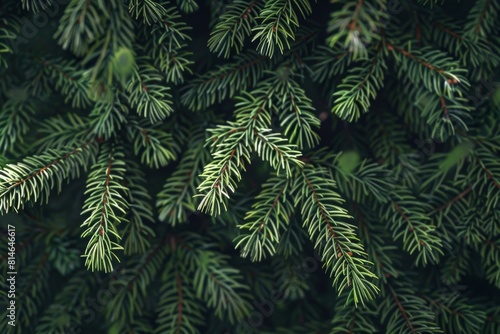 Digitally created evergreen boughs