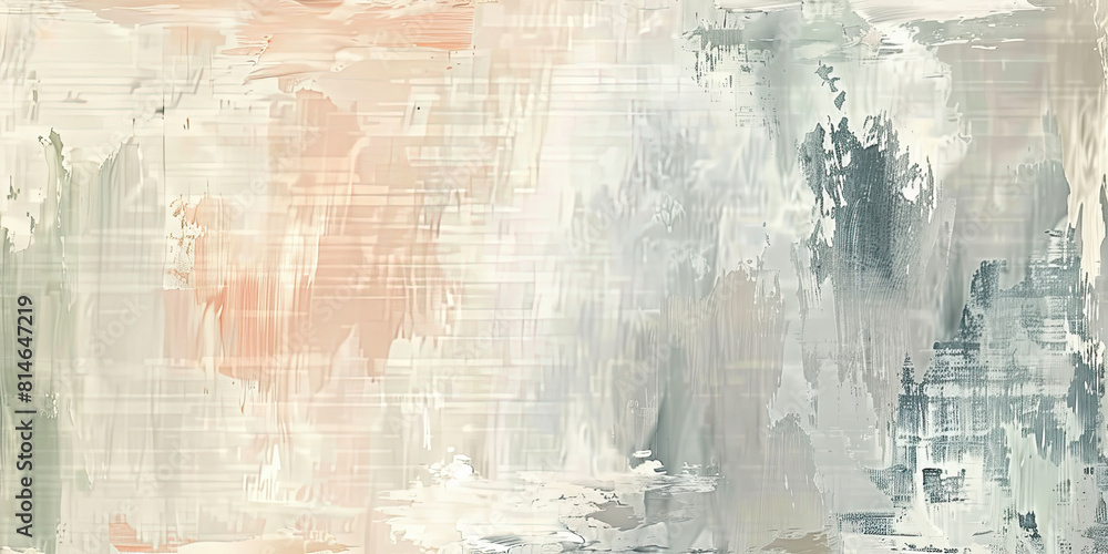 Fototapeta premium Oil paint strokes on wide canvas textured background decorating art painting illustration, generated ai 