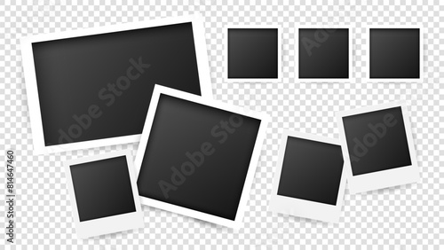 Photo layout frame vector .isolated on transparent background   ,Vector illustration EPS 10