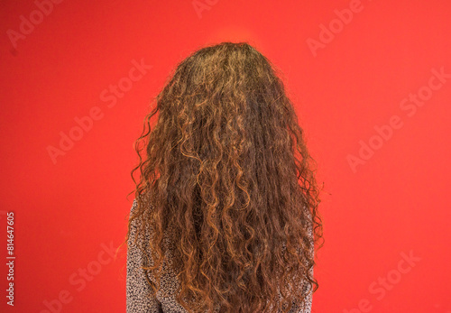 Obraz na płótnie woman asian with long curly hair