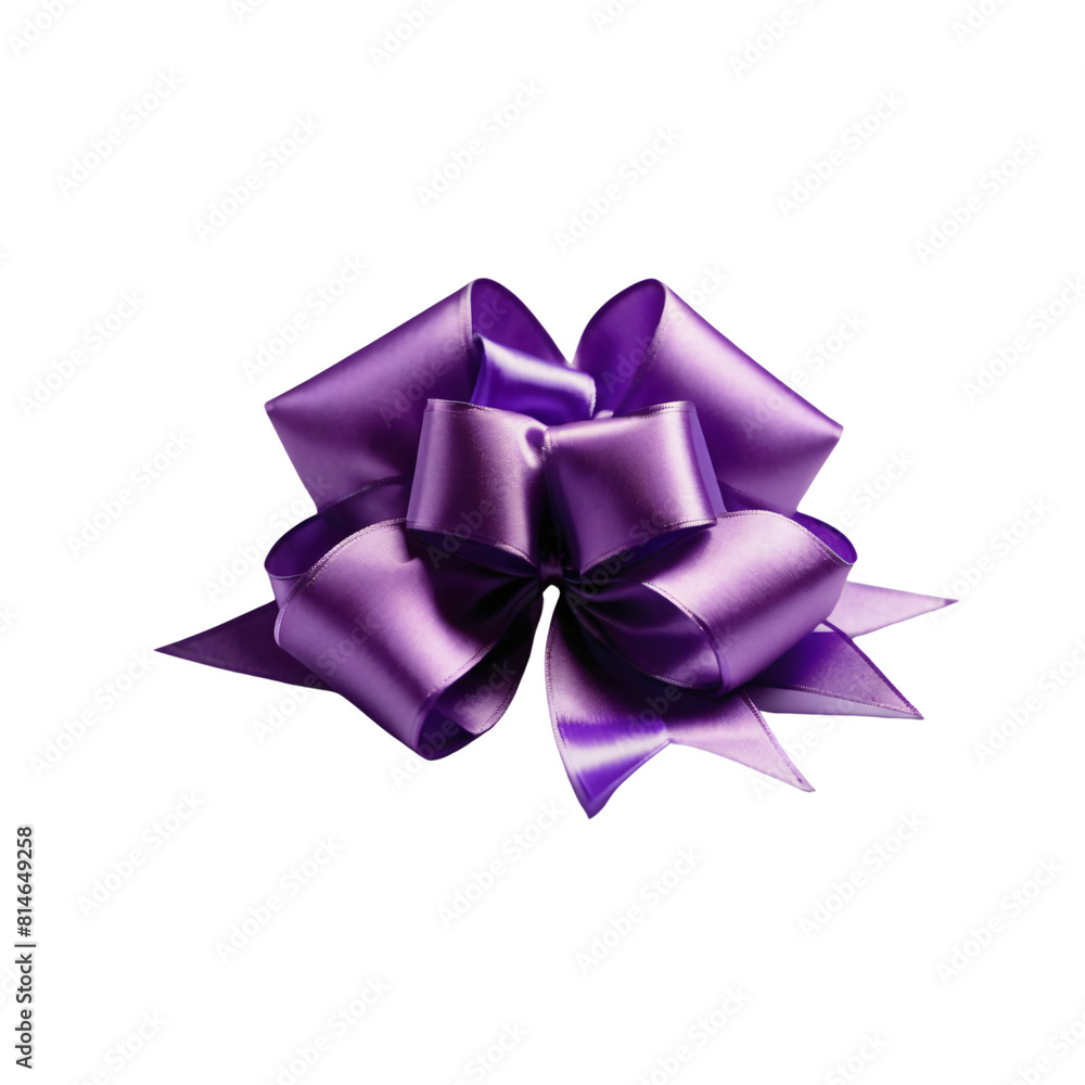 Purple bow isolated on white background Purple bow isolated on white background