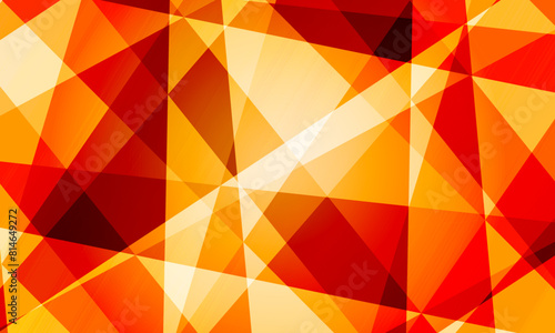 Polygonal mosaic orange background. pattern texture crystal color.