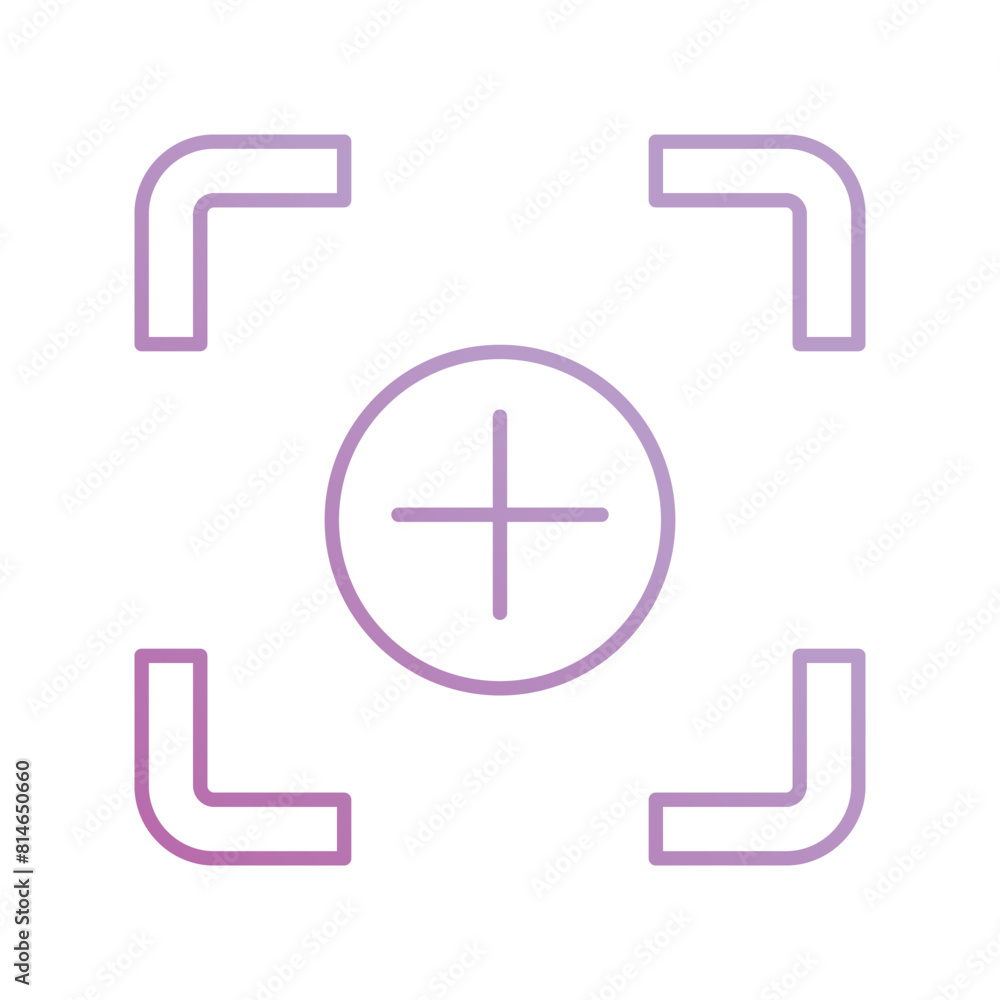 camera focus icon with white background vector stock illustration camera focus icon with white background vector stock illustration