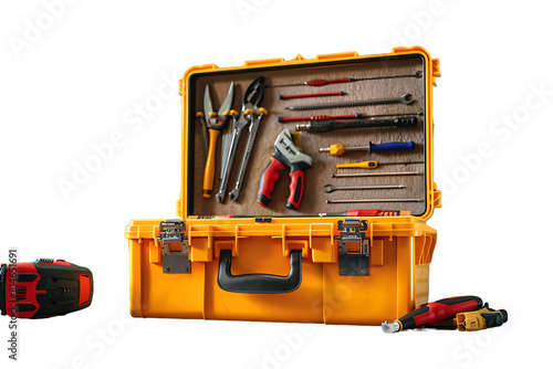 set of tools isolated on transparent background