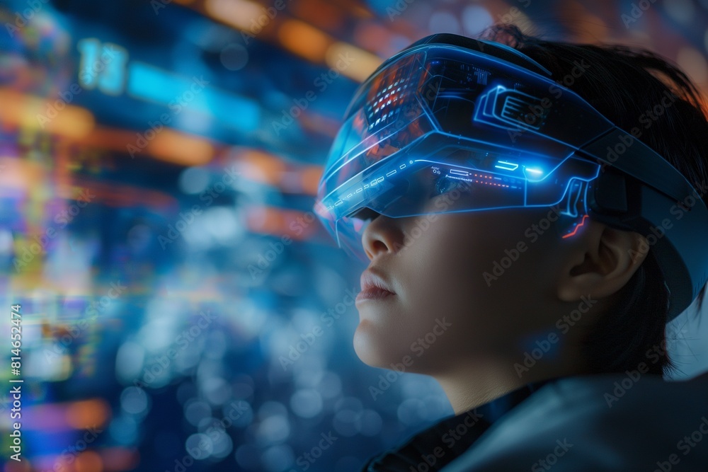 The virtual reality headset is a device that provides the user with a immersive experience. The virtual reality headset is a device that provides the user with a immersive experience.