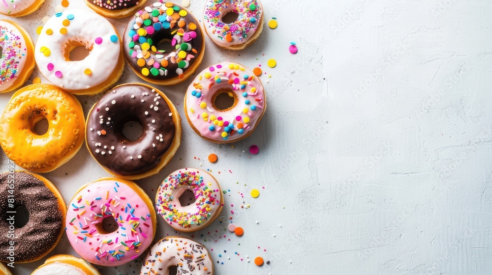 Rainbow Ring Dance: A Whirl of Colorful Donuts Rainbow Ring Dance: A Whirl of Colorful Donuts