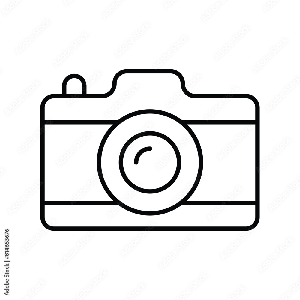camera icon with white background vector stock illustration camera icon with white background vector stock illustration