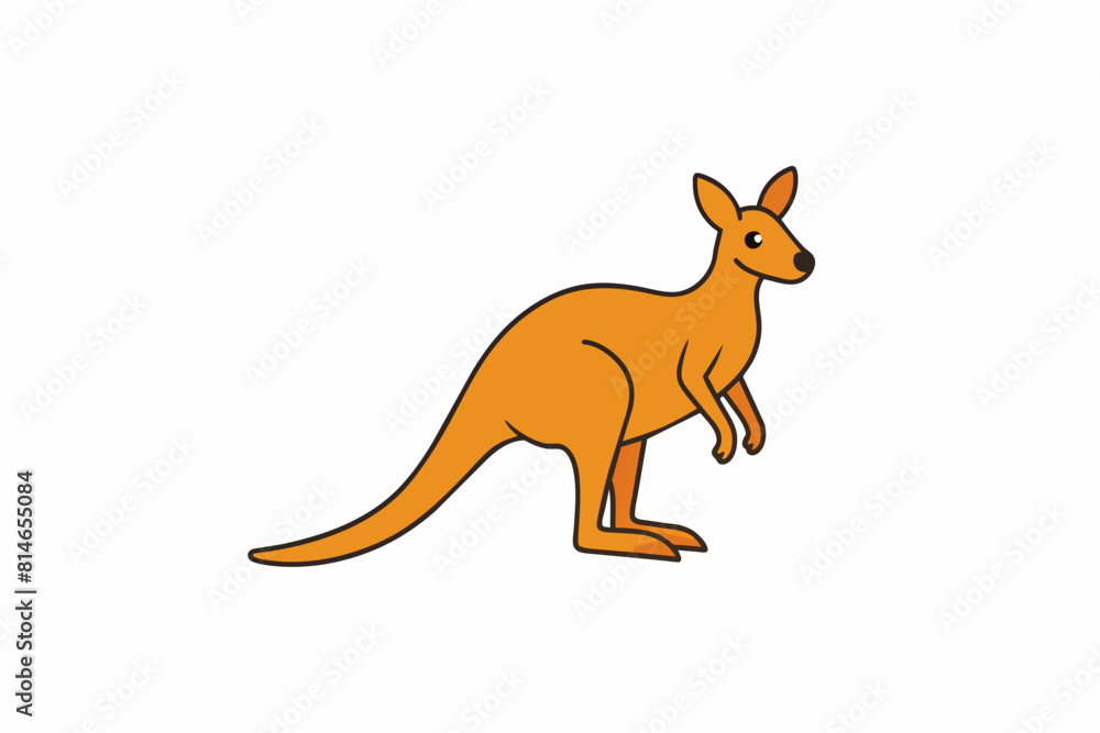 kangaroo cartoon vector illustration kangaroo cartoon vector illustration