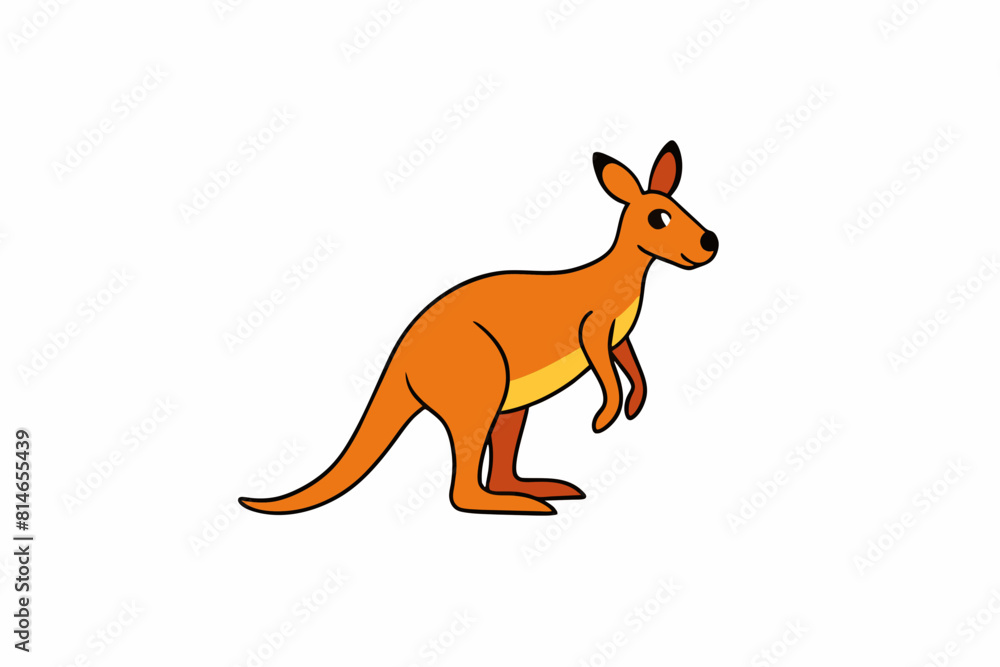 kangaroo cartoon vector illustration kangaroo cartoon vector illustration