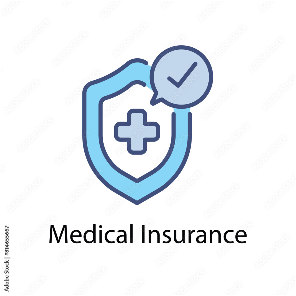 Obraz premium Medical Insurance Vector icon