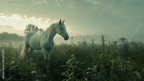 horse in the field