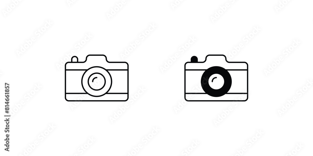 camera icon with white background vector stock illustration camera icon with white background vector stock illustration