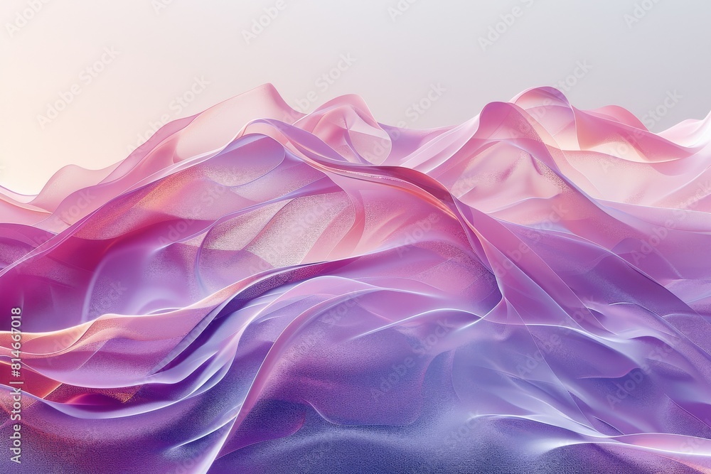 A pink and purple mountain range with a purple and blue sky A pink and purple mountain range with a purple and blue sky