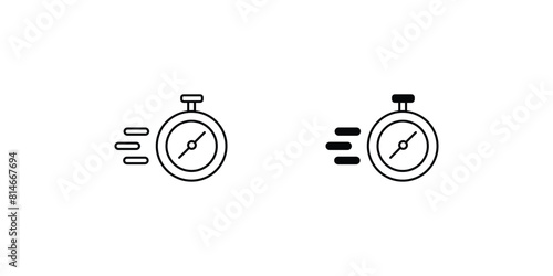 stopwatch icon with white background vector stock illustration