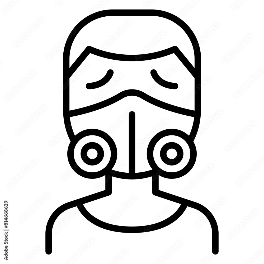 Fototapeta premium Air pollution icon