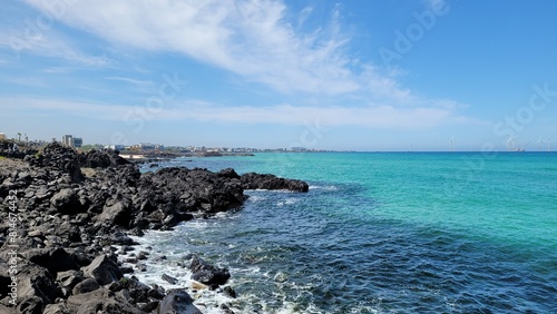 Handam Coastal Trail, beach, blue sea, blue sky, beach