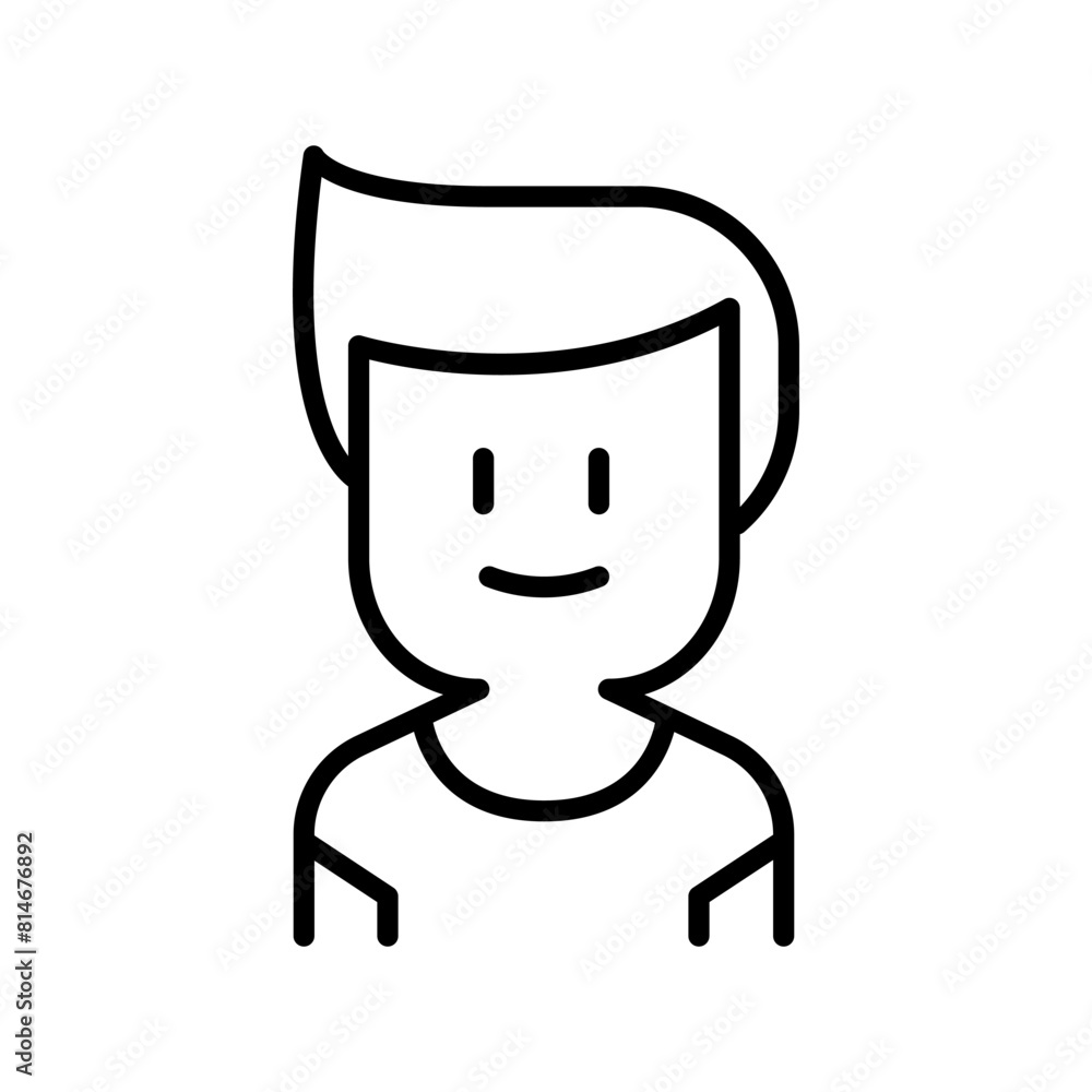 Happy boy icon Happy boy icon