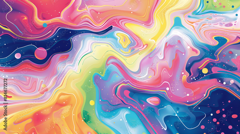 a dynamic and colorful fluid painting with a striking variety of colors swirling and blending together in an abstract composition ,Vivid abstract psychedelic background, flowing with vibrant hues 