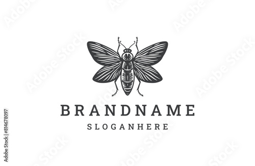 Fly style logo icon design template flat vector