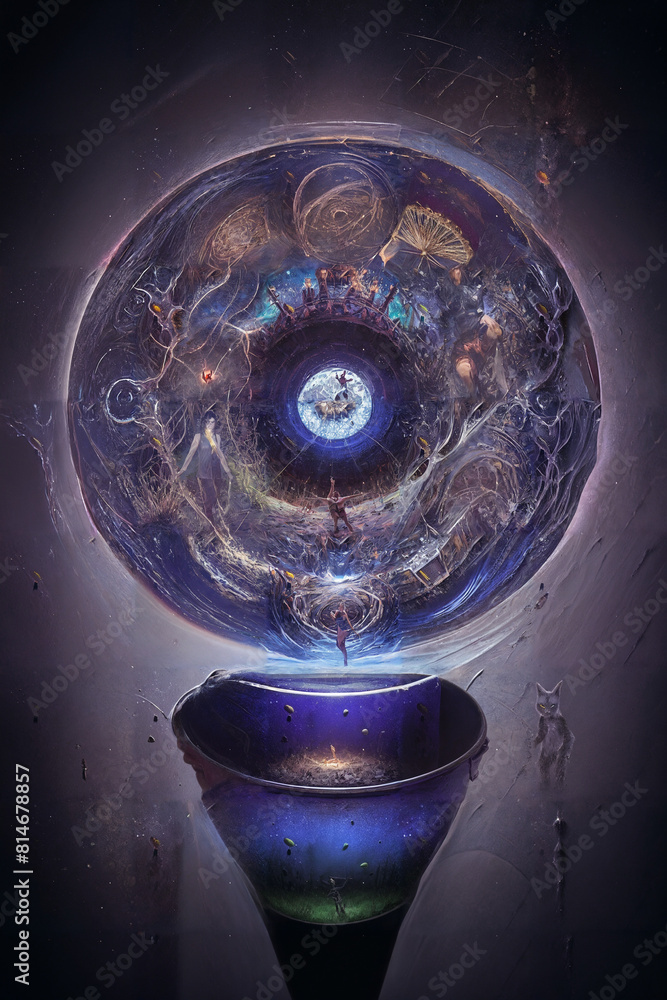 AI, Magic patterns, magic, threads of energy passing through space and time, magical abstraction AI, Magic patterns, magic, threads of energy passing through space and time, magical abstraction