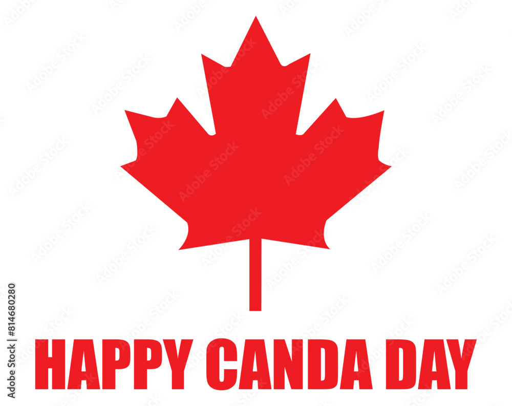 happy canada day vector illustration with red canadian mapple leaf and wishing text
happy canada day vector illustration with red canadian mapple leaf and wishing text