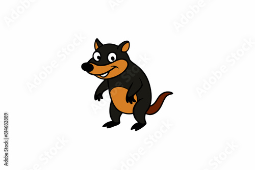 tasmanian devil cartoon vector illustration © Shiju Graphics