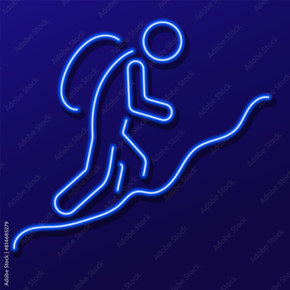 mountaineering neon sign, modern glowing banner design, colorful modern design trend. Vector illustration. mountaineering neon sign, modern glowing banner design, colorful modern design trend. Vector illustration.
