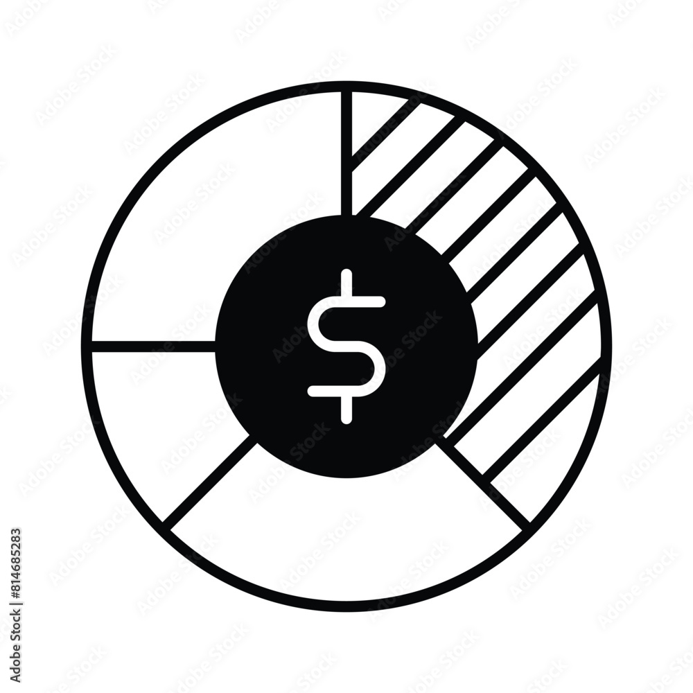 Business analysis icon in trendy style, isolated on white background Business analysis icon in trendy style, isolated on white background