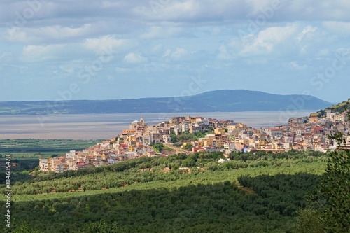 View of Carpino city. Gargano, Puglia, Italy, Europe.  photo