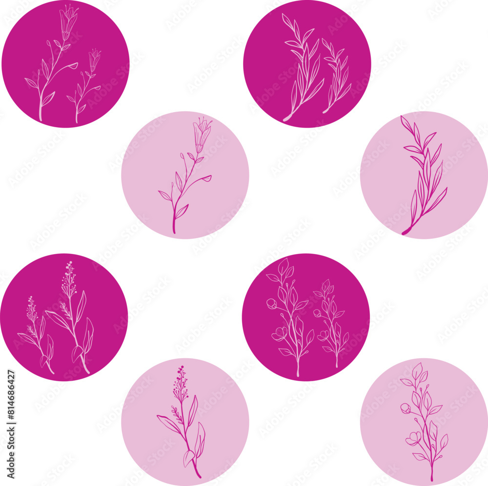 Minimal drawn floral botanical line art. Bouquets. Trendy elements of wild and garden plants, branches, leaves, flowers, herbs. Vector illustration for logo or tattoo, invitation, save the date, card Minimal drawn floral botanical line art. Bouquets. Trendy elements of wild and garden plants, branches, leaves, flowers, herbs. Vector illustration for logo or tattoo, invitation, save the date, card