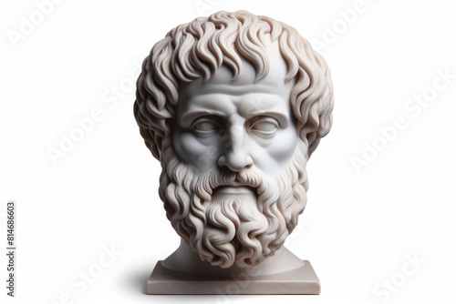 Bust of Aristotle, philosopher of Ancient Greece photo