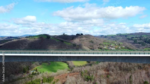 Viaduc des Angles Naves, Bridge drone shot  photo