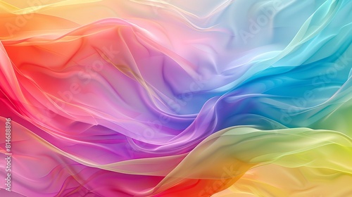 Abstract background with vibrant, flowing colors that blend into a smooth rainbow effect.