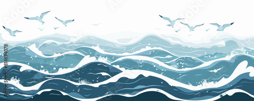 A serene lakeside retreat surrounded by towering pine trees, with a wooden dock extending into the calm waters. Vector flat minimalistic isolated illustration.