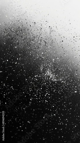 Abstract Black and White Splatter Background