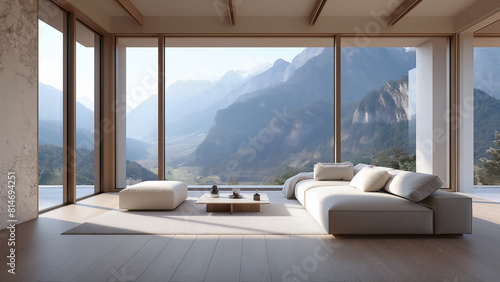 Luxury villa with mountain view