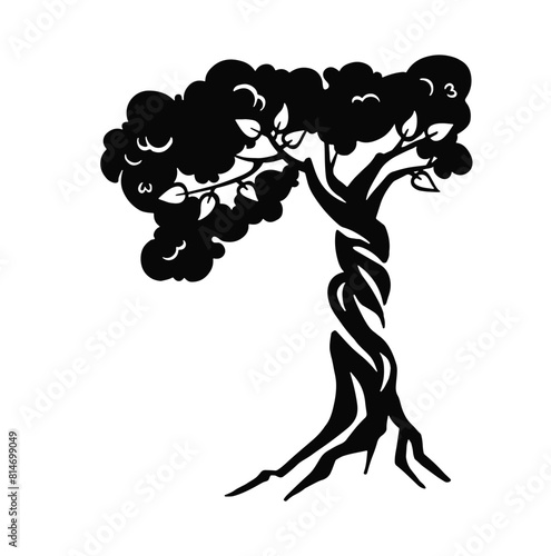 the tree is match if you make for logo, t shirt design and thr other designs.  illustration