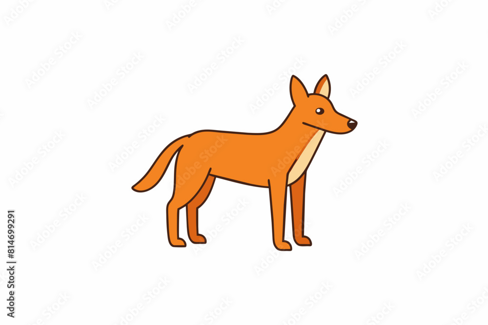 dingo cartoon vector illustration dingo cartoon vector illustration