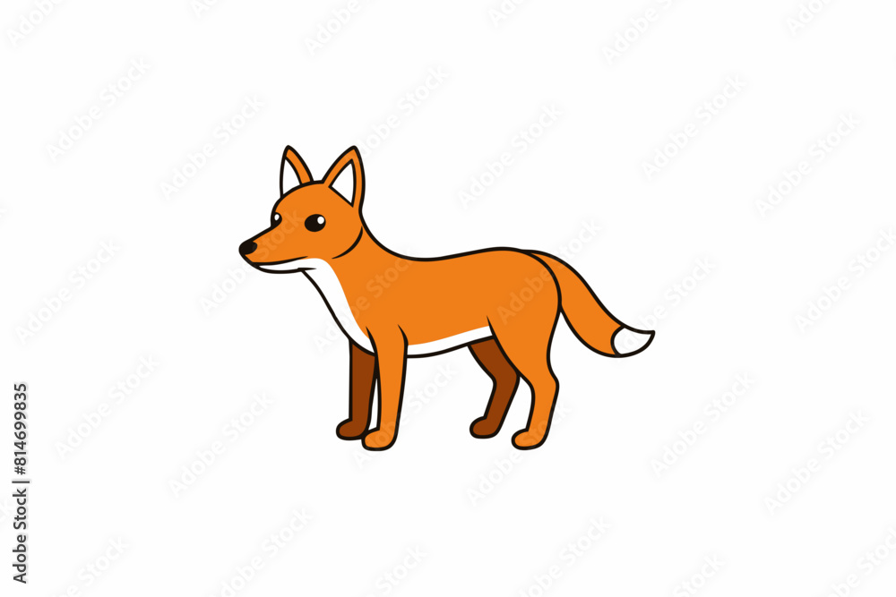 dingo cartoon vector illustration dingo cartoon vector illustration