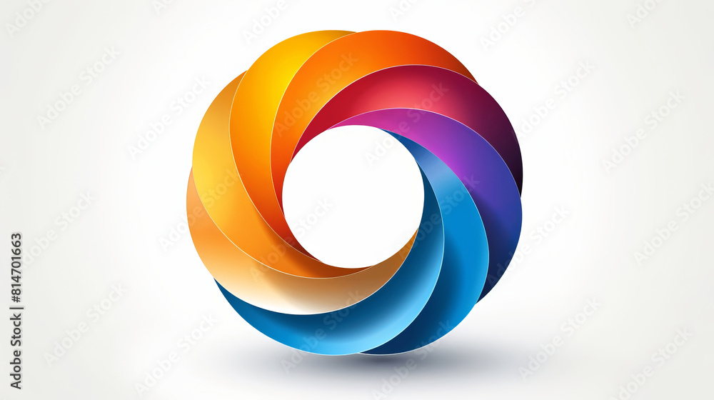 Obraz premium Abstract Infinite Loop in Vibrant Gradient Colors
