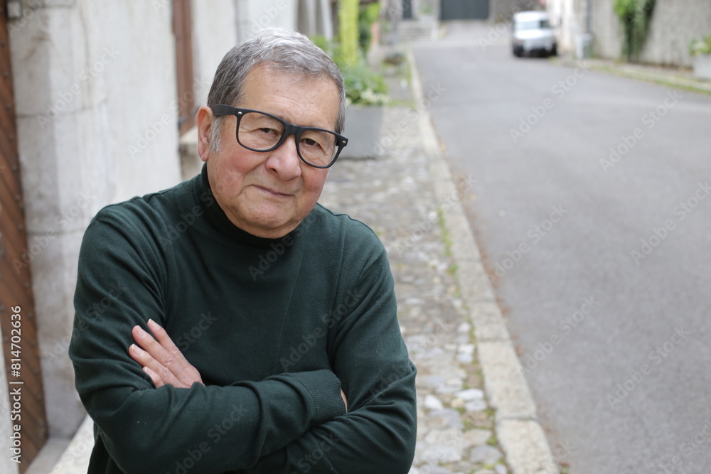 Wise looking senior man portrait Wise looking senior man portrait