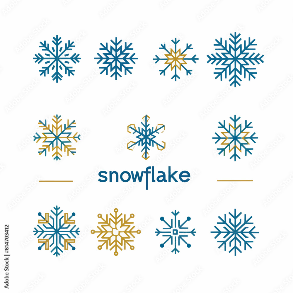 a collection of snowflakes with the word snowflake a collection of snowflakes with the word snowflake