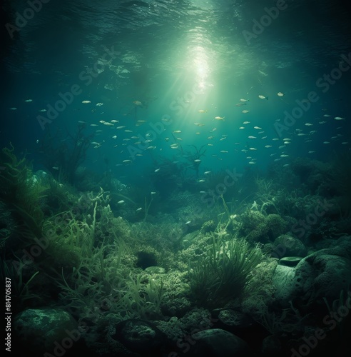 Underwater Coral Reef Scene