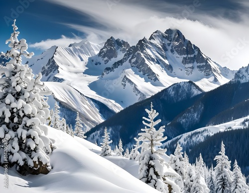 winter mountain landscape