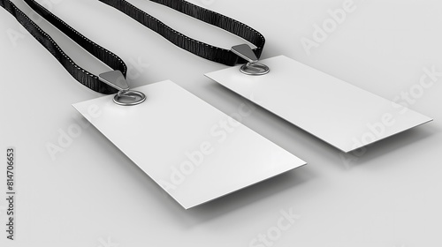 Blank name tags with black lanyards

Keywords: photo