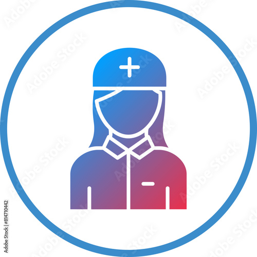 Vector Design Nurse Icon Style