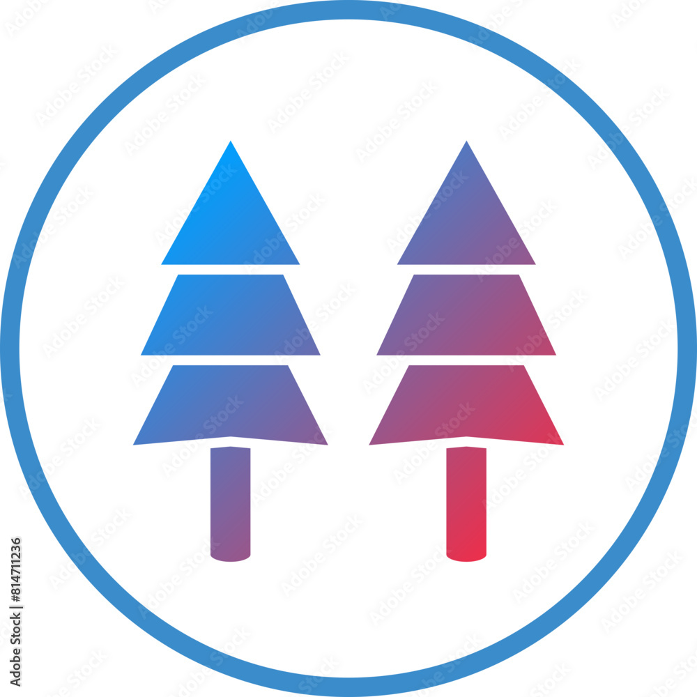 Fototapeta premium Vector Design Pine Tree Icon Style