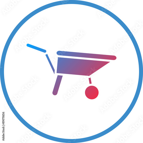Vector Design Wheelbarrow Icon Style
